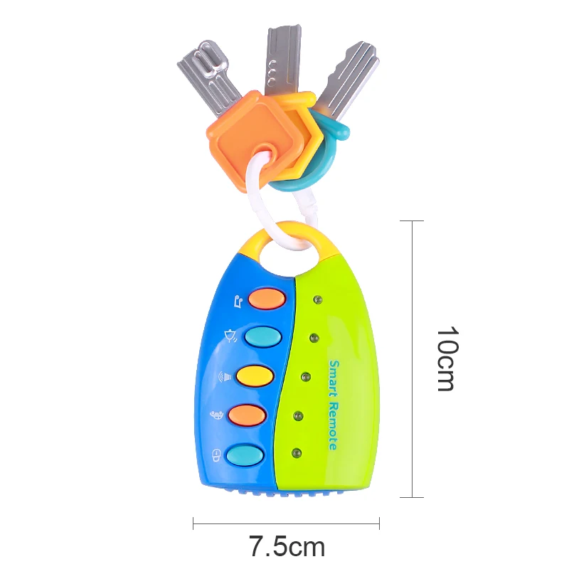 Baby Musical Toys Car Key Vocal Smart Remote Control Voices Pretend Play Early Educational Electronic Music Toy for Children | Игрушки и
