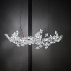 Итальянская люстра Slamp, Светильники для виллы для гостиной, декоративные подвесные светильники, креативная люстра с цветочным сращением Hanami Luminare