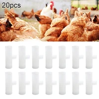 20pcs drinkers pvc t shaped pipe joint automatic drinker cup durable and practical chicken drinking cup accessories