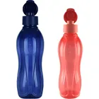 Tupperware Eco Bottle 1 литр темно-синий и 750 мл коралл
