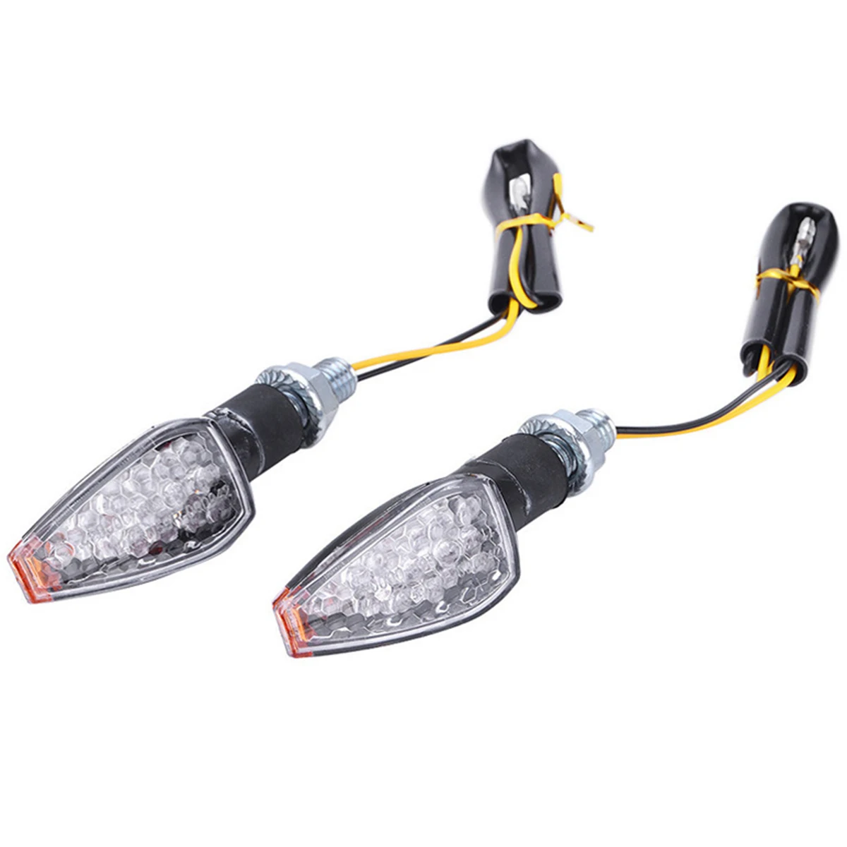 4 шт. ABS оболочка универсальный мотоцикл 14LED указатель поворота акриловый абажур с