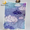 BlessLiving Cloud Bed Blanket Diamond Rain Blankets For Beds Geometric Watercolor Girlish Bedspread Beautiful Mantas De Cama 1pc 1