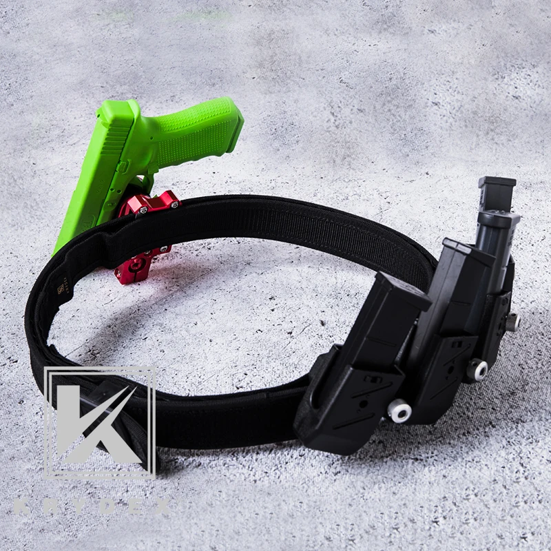 KRYDEX IPSC Tactical Shooting Belt USPSA IDPA Inner &amp Outner Double Competition High Speed For Airsoft Accessory |