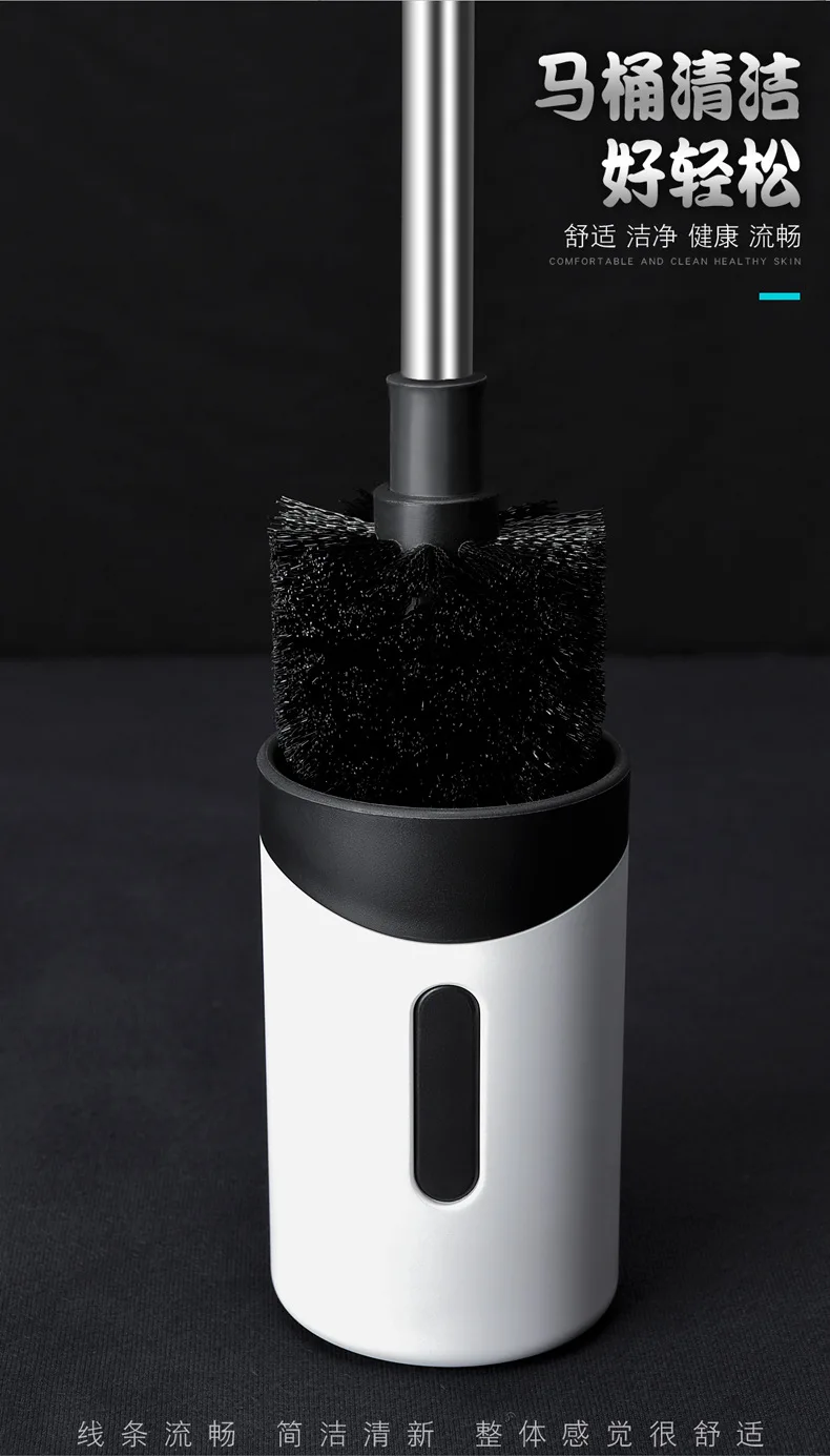 

Household long handle cleaning toilet brush full angle decontamination soft brush household suit cleaning toilet brush