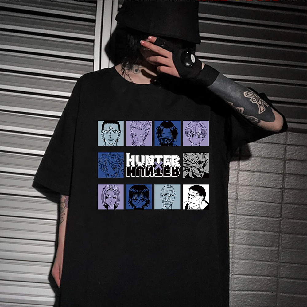 

Anime Hunter X Hunter Killua Hisoka T Shirt Harajuku Summer Short Sleeve Male T-shirt