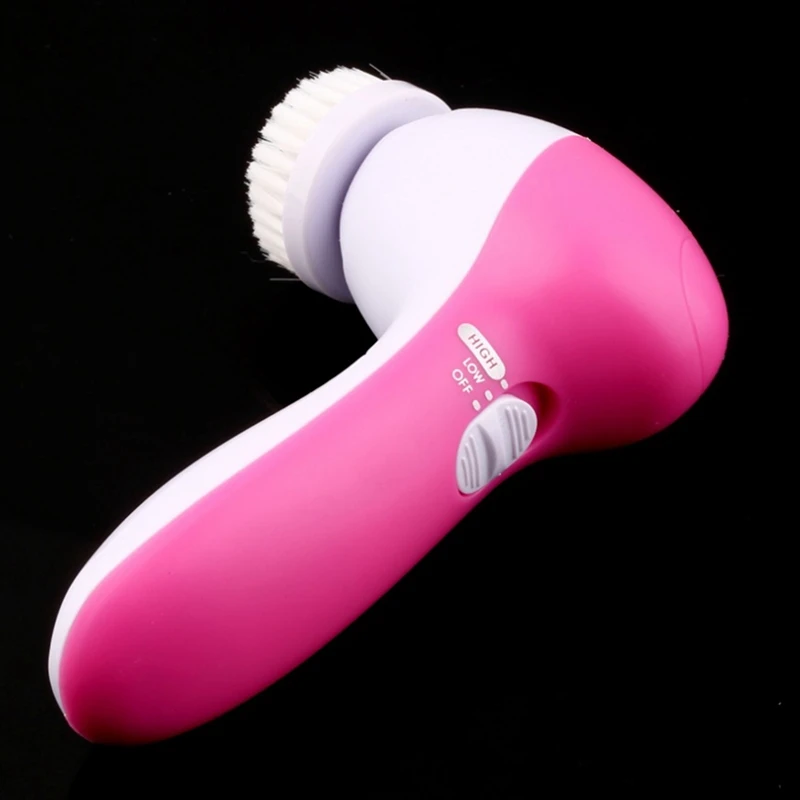 

5 In 1 Electric Wash Face Cleaning Machine Facial Cleanser Pore Cleaner Body Cleansing Mage Mini Skin Beauty Mager Brush