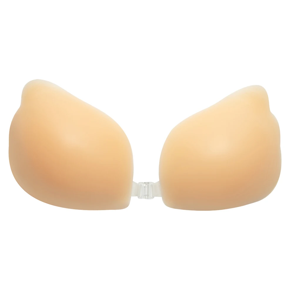 Adhesive Bras Silicone Sticky Strapless Bra Reusable Invisible Push Up Bra Sticky Strapless Backless Invisible Breast Petals