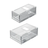 refrigerator food storage containers stackable produce saver bins with drain hole for storage grapes cherries kiwis lemons