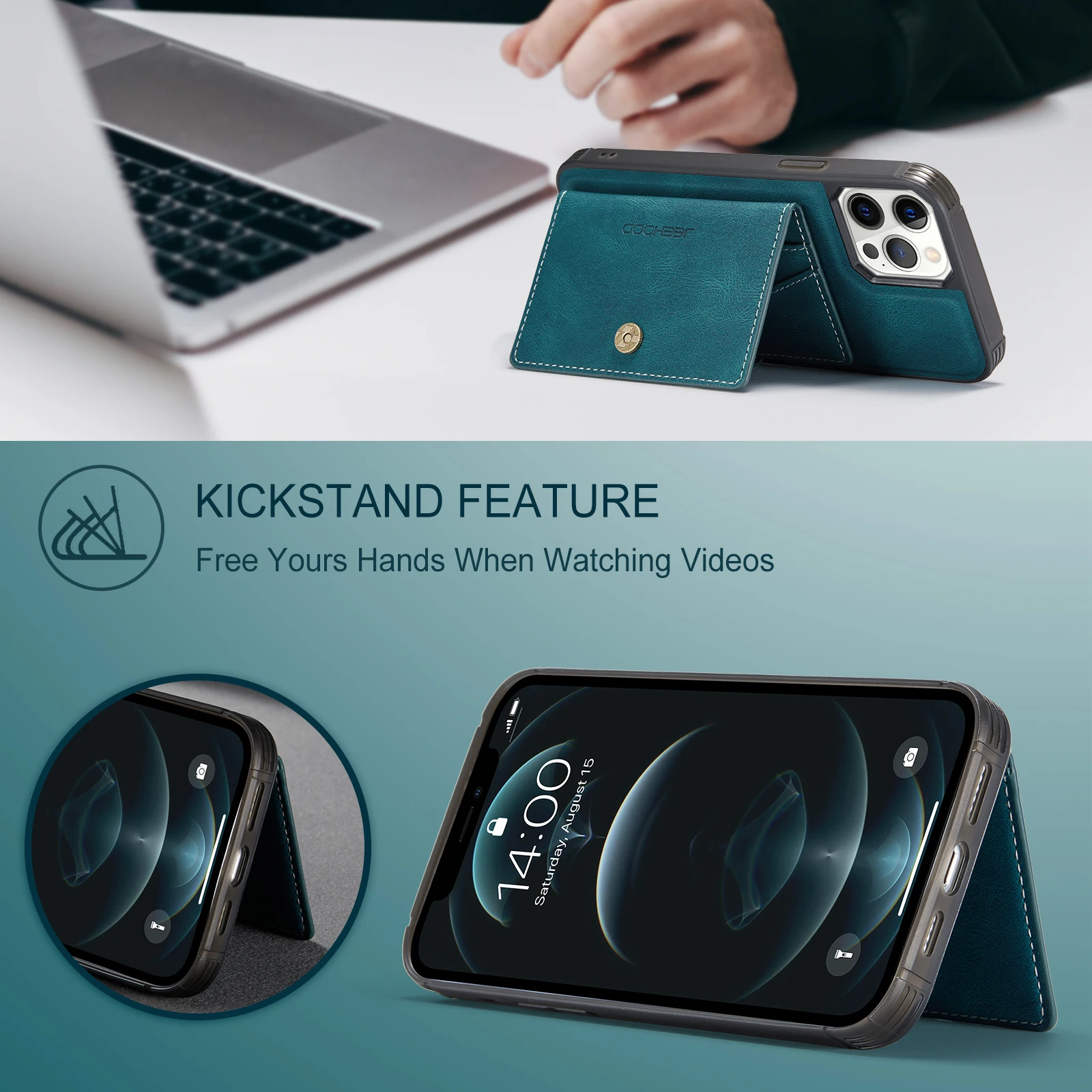 Case For iPhone 12 Mini Pro Max/iPhone 11 Pro Max 8 7 Plus XR Xs Max X SE 2020 Leather Wallet Card Solt Bag Magnetic case