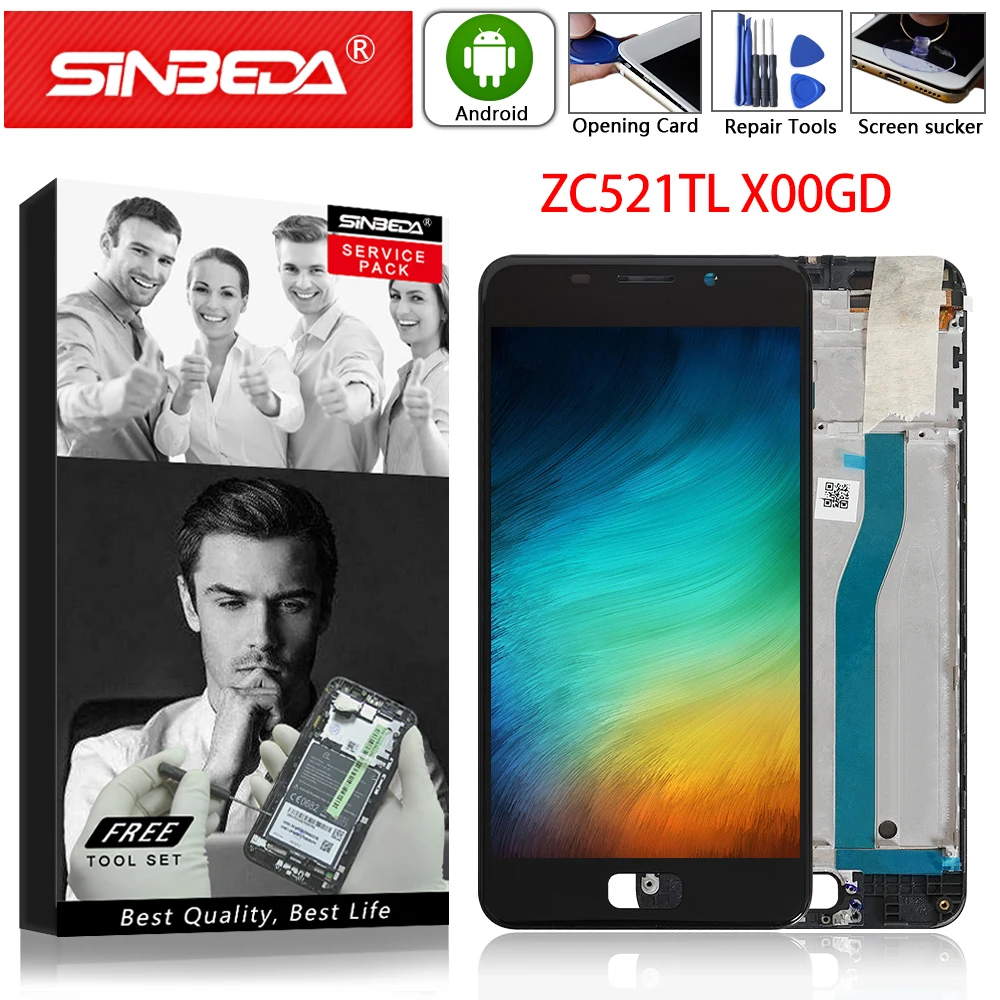 ЖК дисплей 5 2 дюйма для ASUS Zenfone 3S Max ZC521TL X00GD сенсорный экран с дигитайзером в сборе