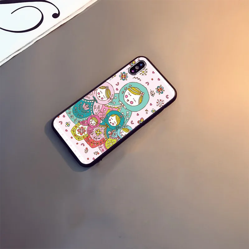 russian dolls pattern matryoshka soft phone case for iphone x xs xr xsmax 11 12pro max 5s se 2020 6splus 7 8plus 12mini cover free global shipping
