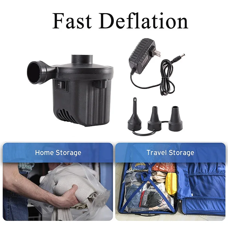 Электрический воздушный насос портативный быстрозаполняющий автомобильный