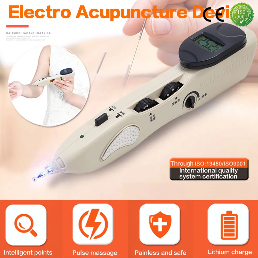 

Electronic Massage Pen Laser Meridian Pen Acupuncture Point Massager for Body Automatic Find Acupressure Pain Therapy Machine