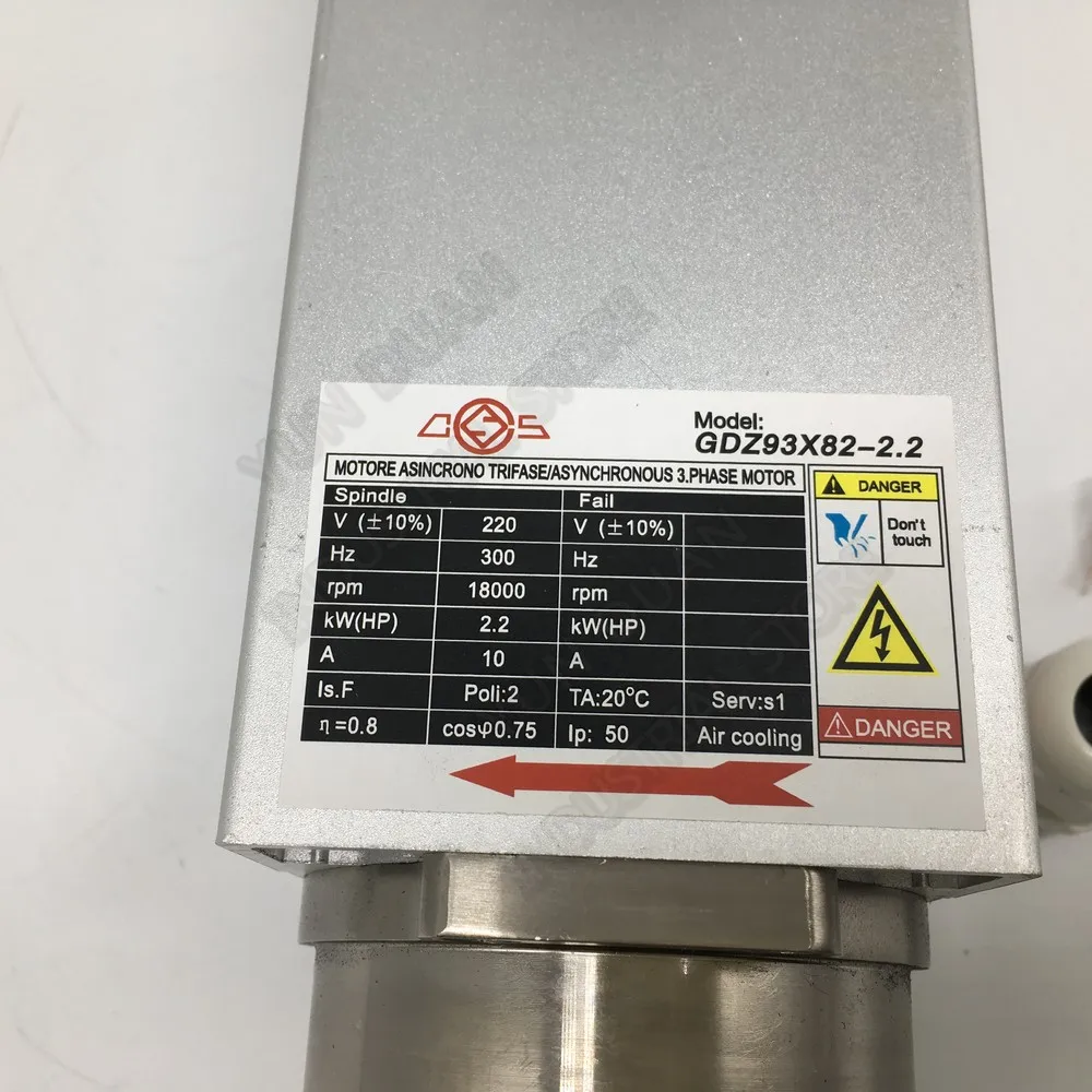 Высокоточный электродвигатель шпинделя с воздушным охлаждением Chang Sheng 18000 кВт ER25