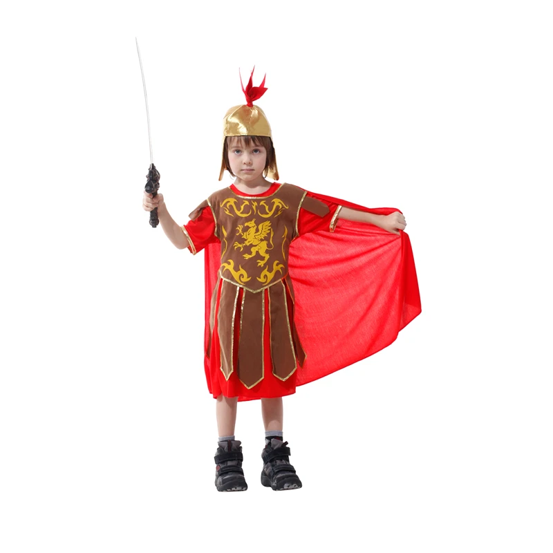 Детский Римский гладиатор костюм солдата рыцарь Спартанский стиль для мальчиков