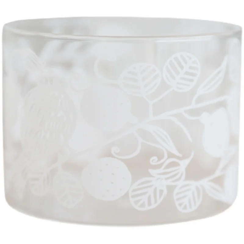 

High temperature resistant glass high appearance level milk tea home breakfast glass juice milk drink water glass is printed