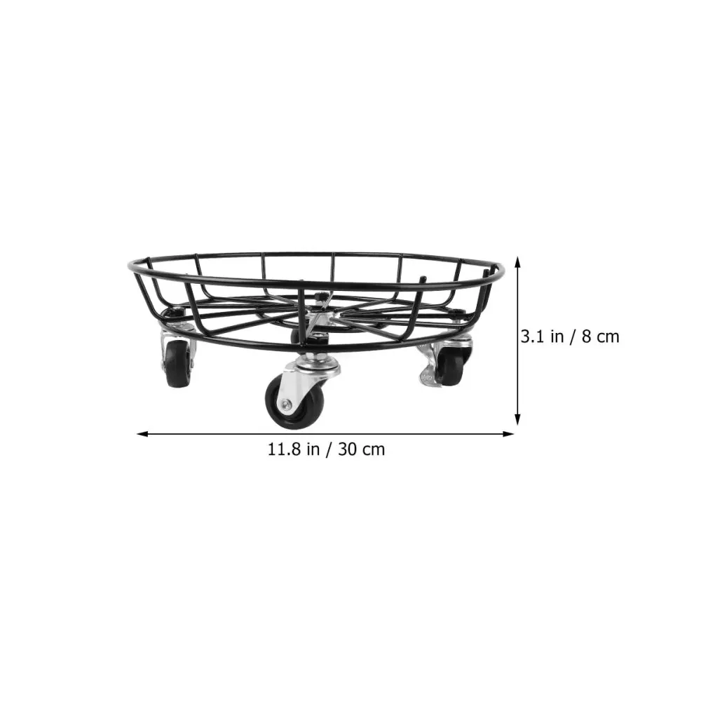 

Plant Pot Holder with Wheels Flower Pot Mover Rolling Tray for Garden and Patio