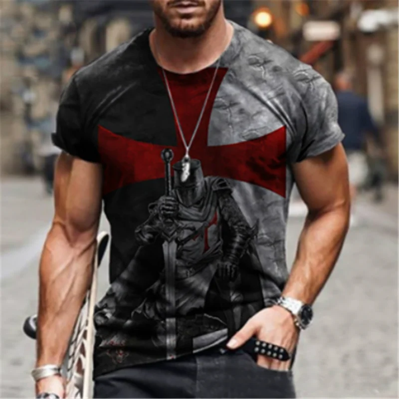 Рубашка Castrol мужская с коротким рукавом модная рубашка в стиле ретро 3D-принтом