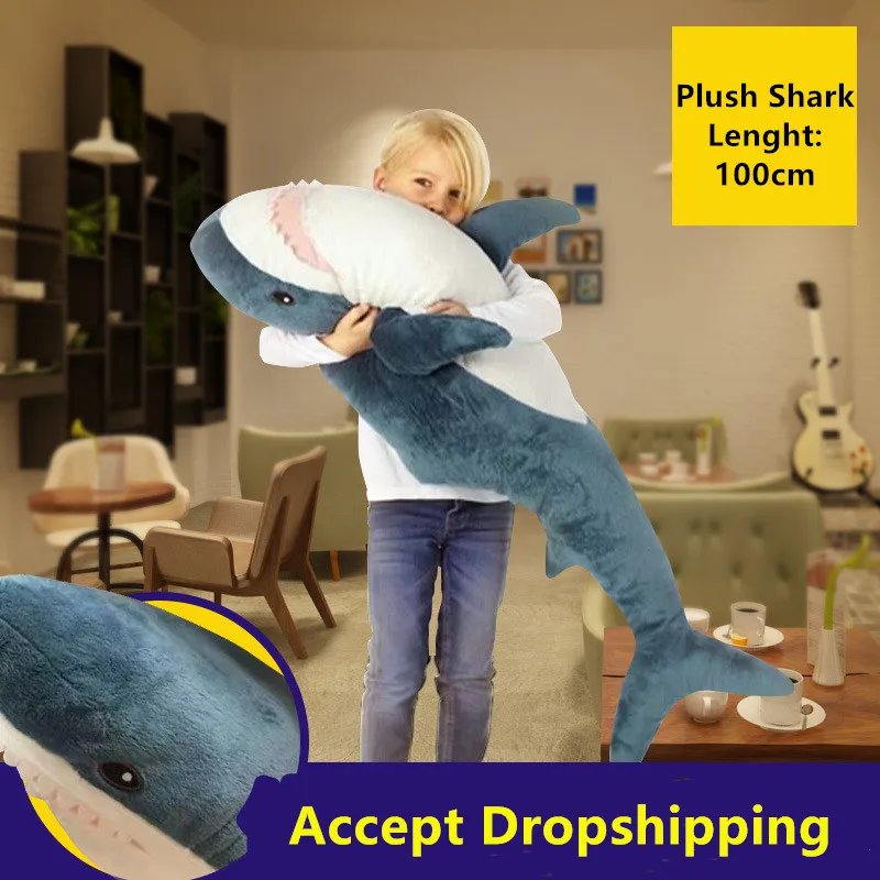 60/80 см для малышей игрушка Акула похожая на настоящую плюшевые жизни как