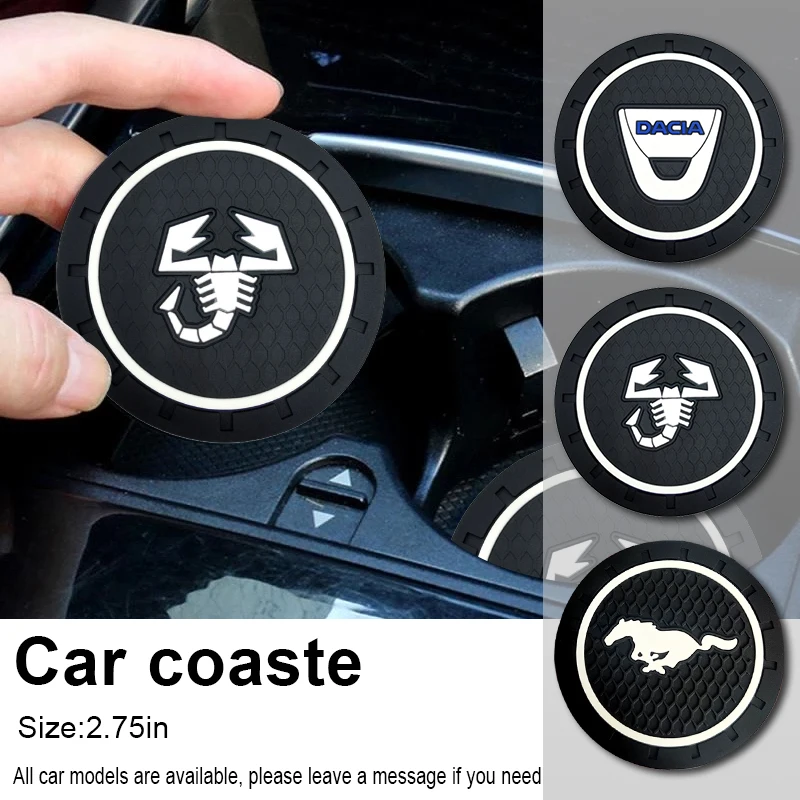 

Car Water Cup Non-slip Mat Silicone Coaster Mat Auto Parts for Citroen C1 C2 C3 C4 C5 X7 B7 Aircross Vtr Berlingo Ds3 Saxo