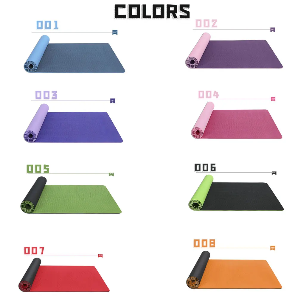 

Yoga mat TPE two-color fitness yoga mat Sports fitness weight loss non-slip blanket