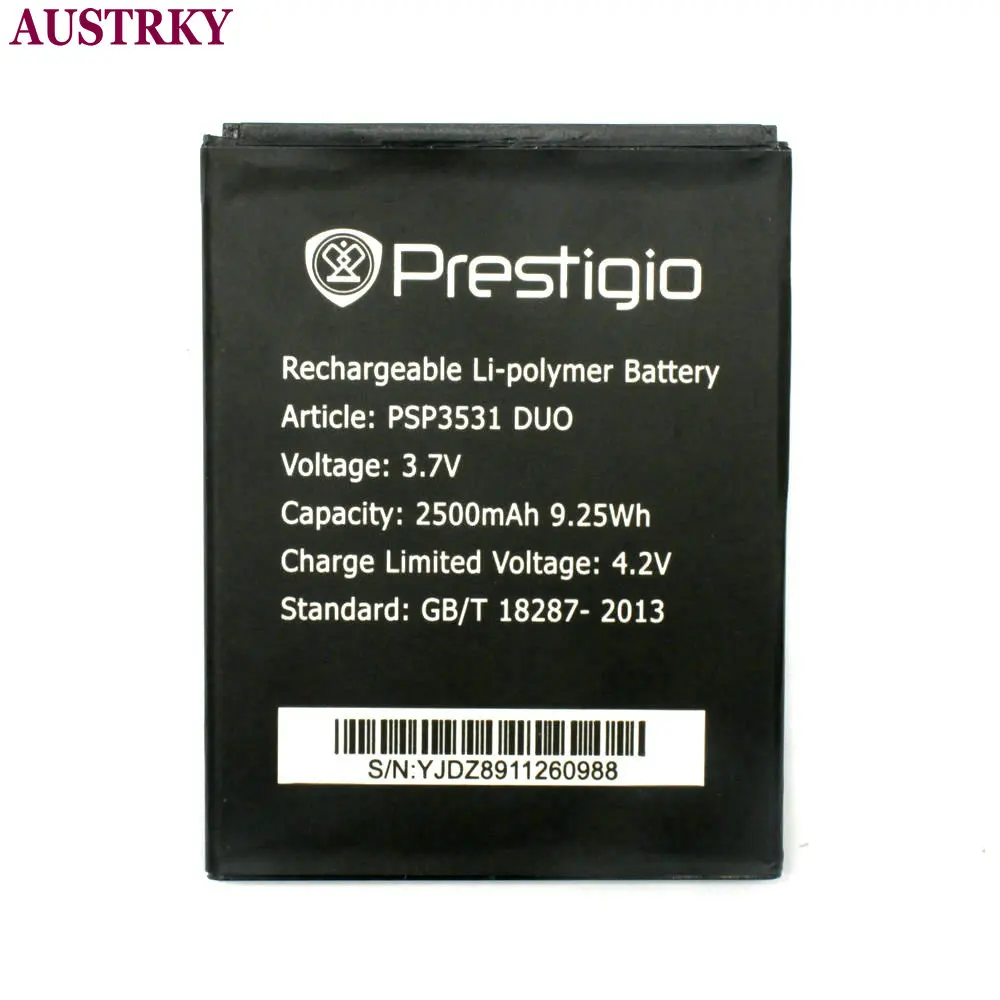 Литий ионный аккумулятор PSP3531 2500 мАч для Prestigio PSP3530 DUO Muze D3 3531 Duo E3 PSP3532DUO A7 PSP7530|battery