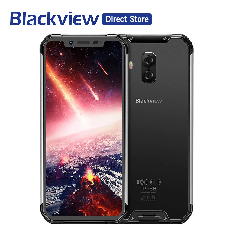 Blackview BV9600 Pro Helio P70 IP68 водонепроницаемый мобильный телефон 6 ГБ+ 128 Гб 6,2" AMOLED 5580 мАч Android 9,0 прочный смартфон