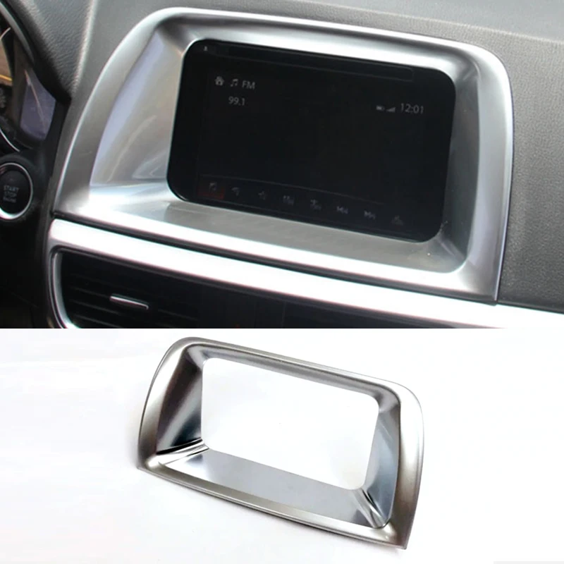 

For Mazda CX-5 CX5 2015 2016 ABS Matte Center Control Panel Cover Trim Sticker Car Accessories Styling 1pcs