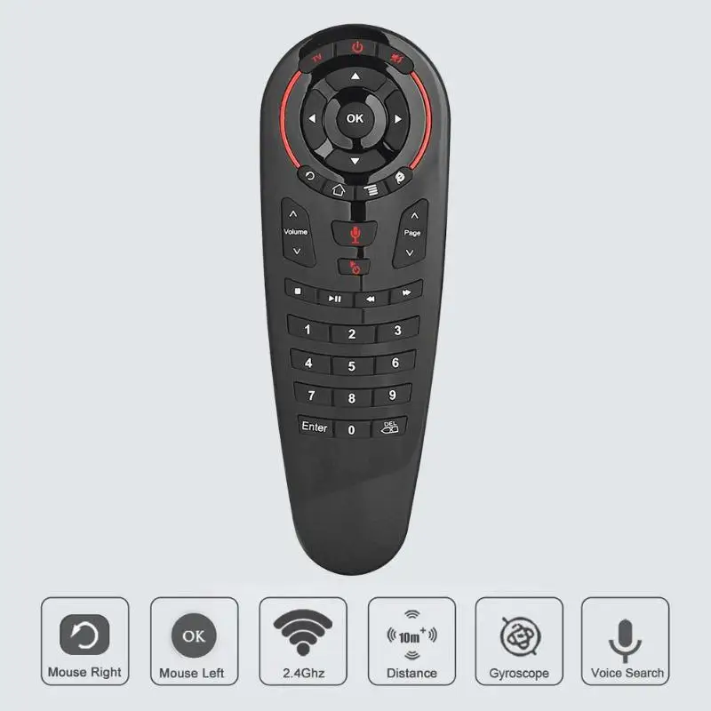 Пульт дистанционного управления G30 Fly Air Mouse 2 4 ГГц 18 клавиш русская и английская