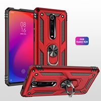 for xiaomi 9t pro k20 pro cases shockproof armor magnetic metal ring stand bumper case back cover for xiaomi 9t pro phone case