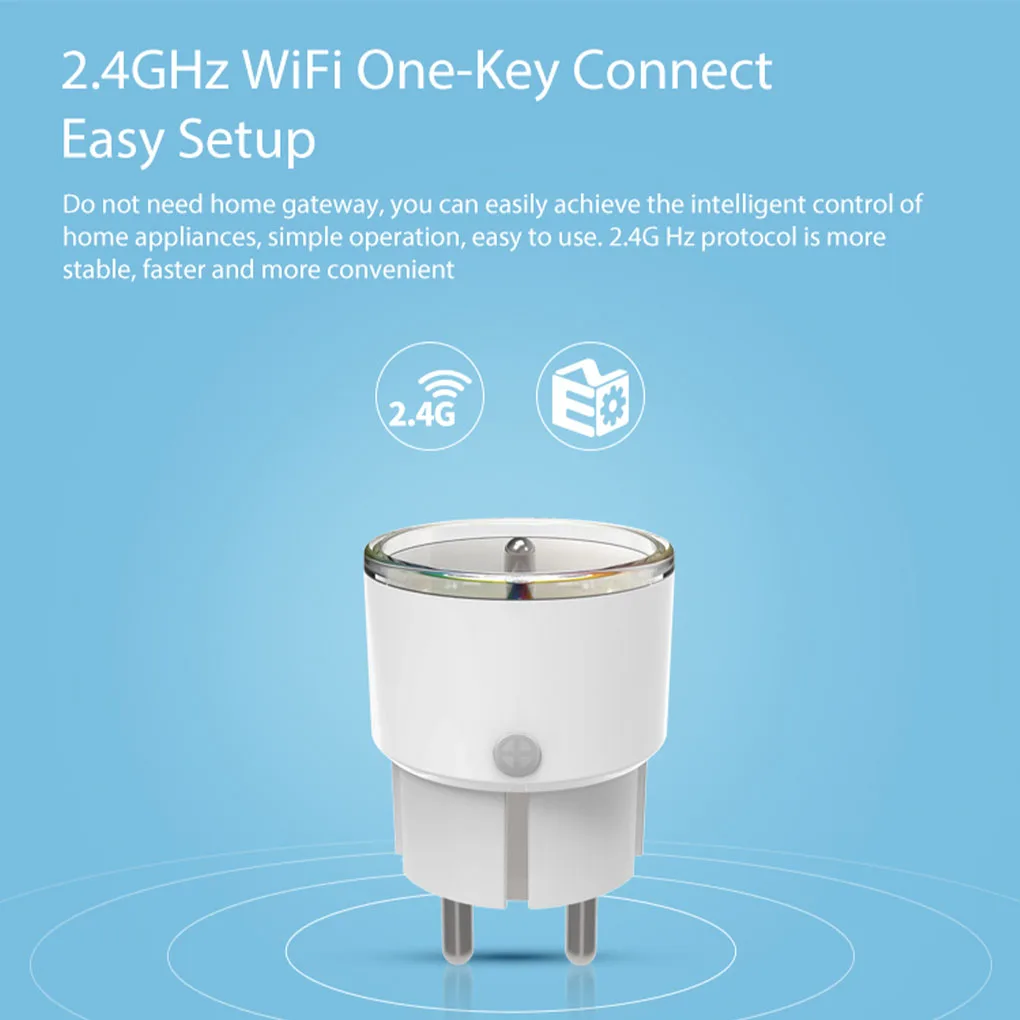 2.4Ghz WiFi Remote Control Smart Socket Office Wireless Voice Outlet AC 85-230V Intelligent Home Appliances FR Plug | Обустройство