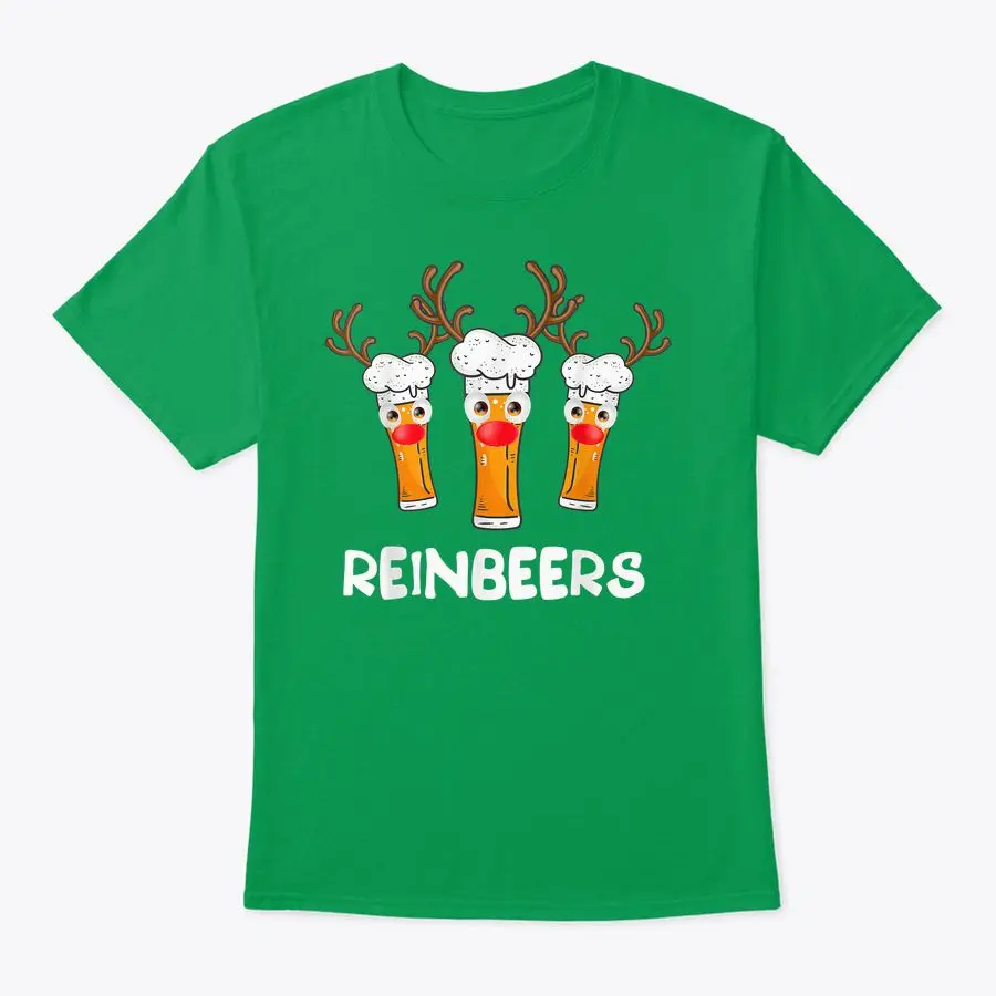 

Reinbeers Funny Reindeer Beer Christmas Drinking Xmas Gift T-Shirt. Summer Cotton Short Sleeve O-Neck Unisex T Shirt New S-3XL