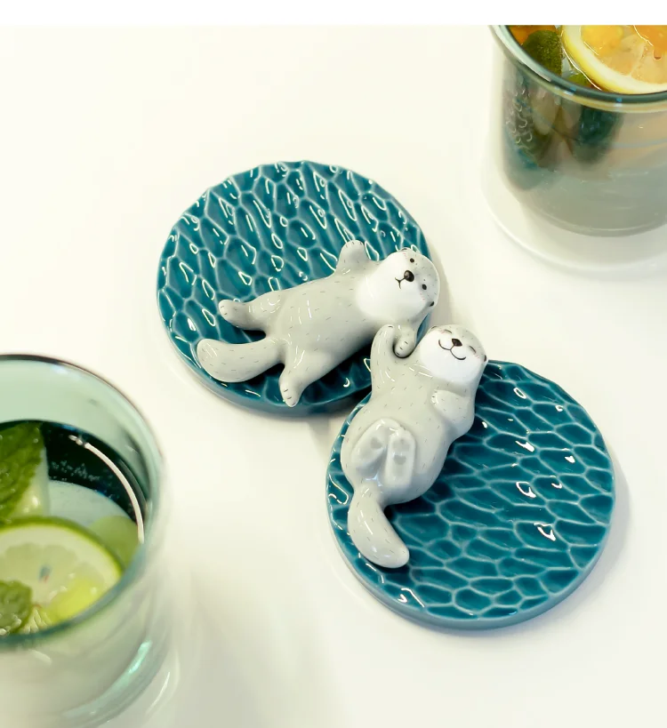 

Double Layer Glass Mug with Cover Cute Nordic Coffee Glass Mug Animals Milk Water Home Garden Mugs Coffee Cups Bb50