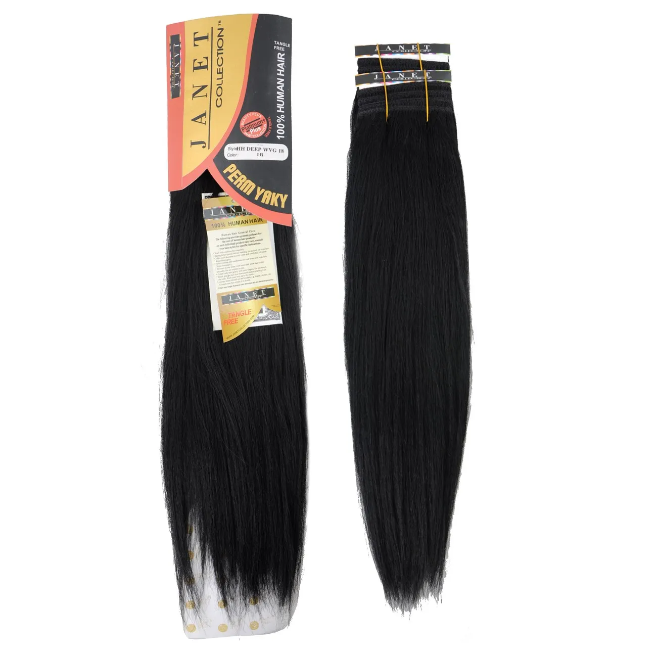 

18" Deep Wave Human Hair Weaving Bundles Yaki Straight Hair Weft Bulk Hair Extensions 1Bundles/Pack 100G (Free Shipping)