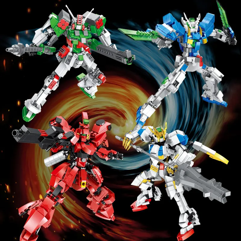 Семена Destiny Gundam Barbatos EXIA SAZABI Super Robot War Mecha Сборная модель строительные блоки игрушки