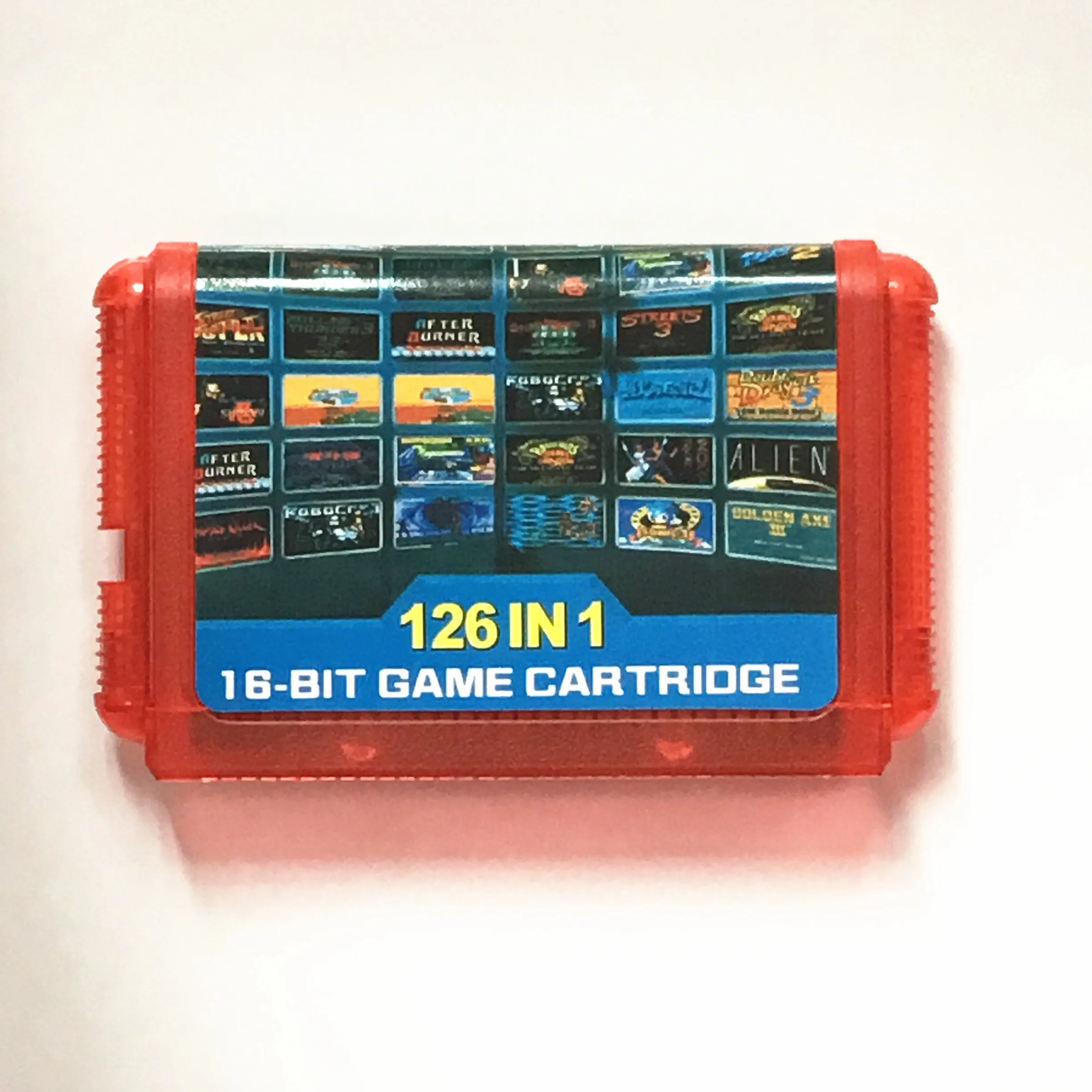 Последний 112 в 1 и 126 в 1 игровой картридж 16 бит MD игровая карта для sega Mega Drive для sega Genesis, только для оригинальной консоли - Цвет: 126  JP shell Red
