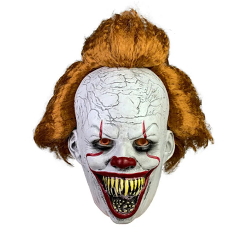 2019 Новая маска-Джокер Pennywise Stephen King It Chapter Two 2 ужасов клоун Косплей латексный шлем