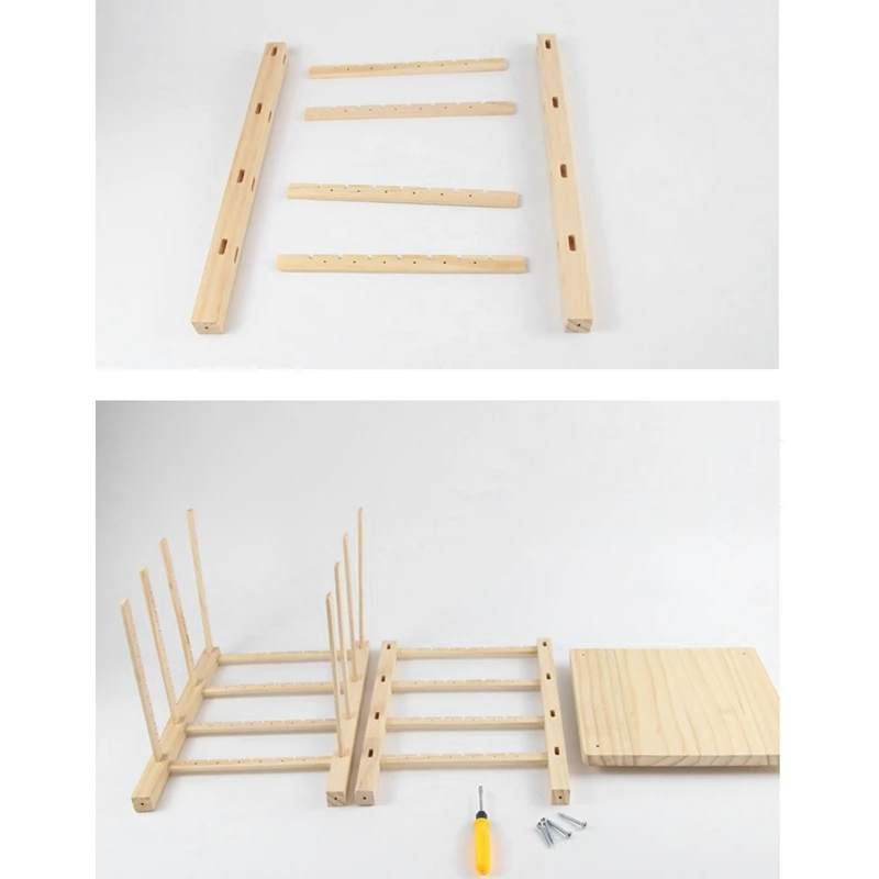 

Rotating Earring Holder and Jewelry Organizer, 4 Tiers Jewelry Rack Display Classic Stand, 96 Holes and 112 Grooves