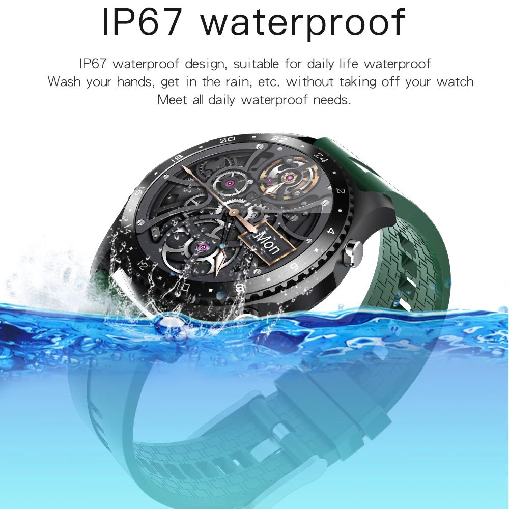 bluetooth connection smart watches phone body temperature test sport fitness watch waterproof smart bracelet smartwatch mens free global shipping
