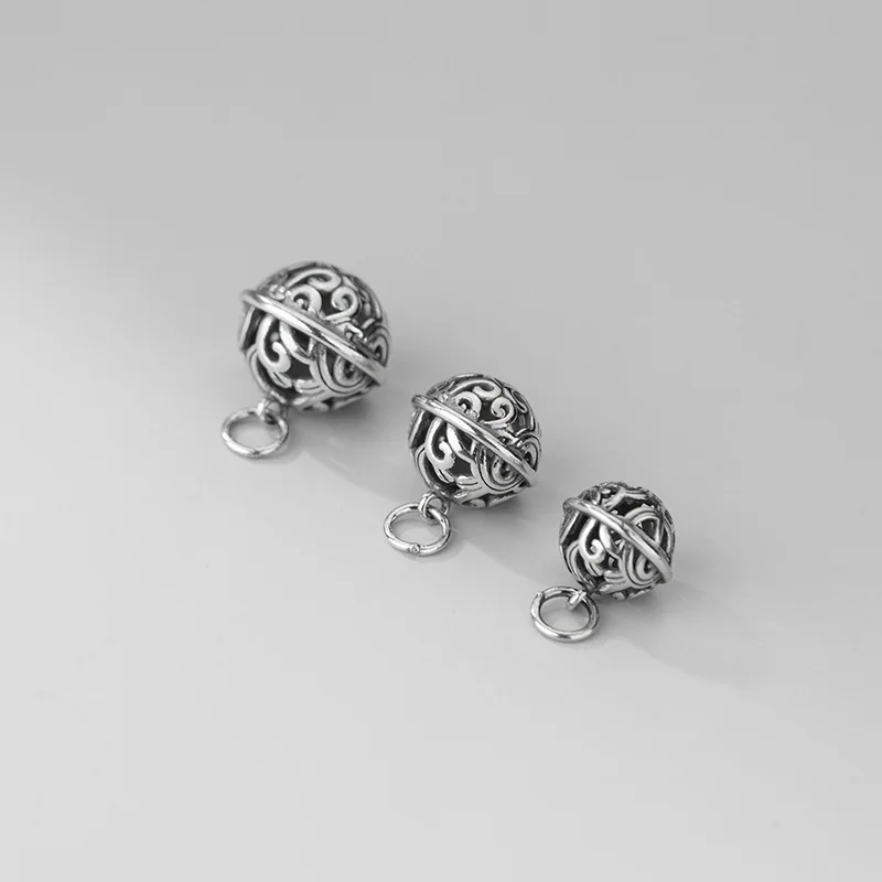 MEETSOFT Классический 12 16 мм 925 стерлингового серебра полые колокольчики Подвески