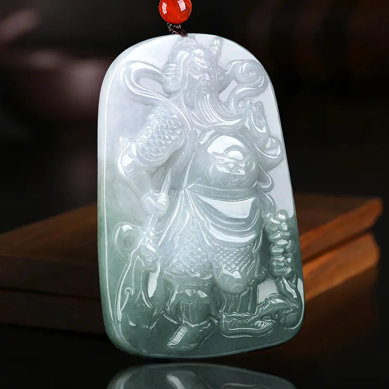 

Hot Selling Natural Wu Sheng Guan Yu Pendant Charm Jewellery Women's Hand-Carved Necklace for Women Men Fashion Accessories