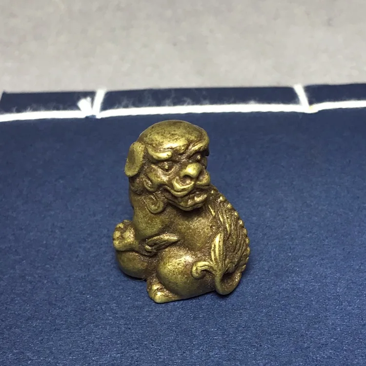 

LAOJUNLU Imitation Antique Pure Copper Lion Ornaments