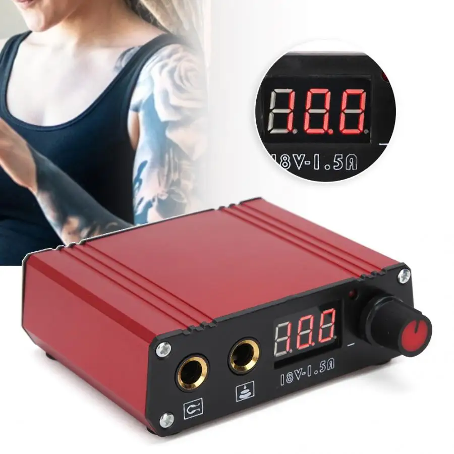 Профессиональный источник питания для татуировок Мини цифровой двойной режим