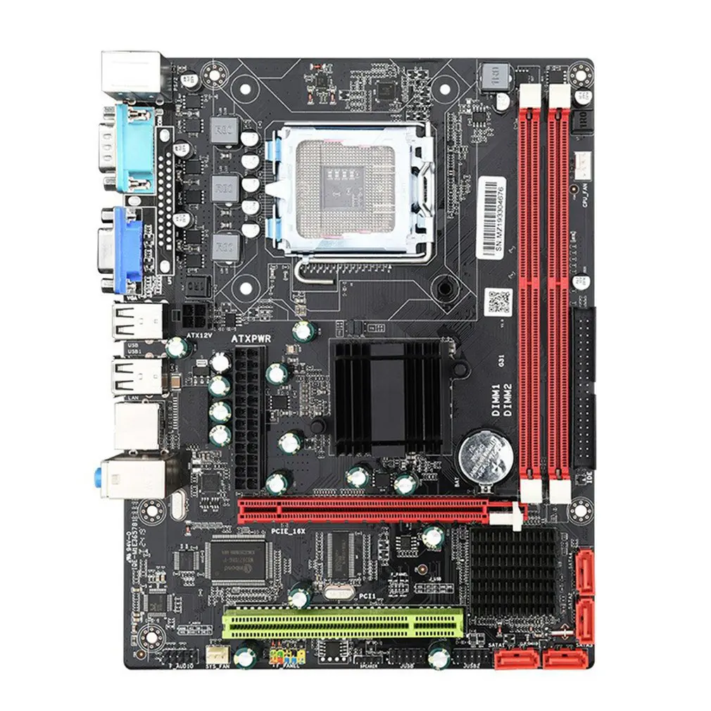 Материнская плата для компьютера G31 M-ATX SATA 2 0 интерфейс IDE поддержка процессора