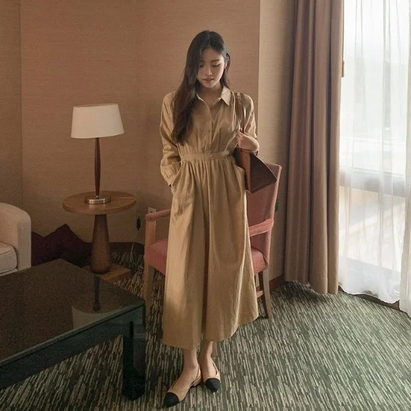 

Однотонная шнуровка в корейском французском стиле с контролируемой талией