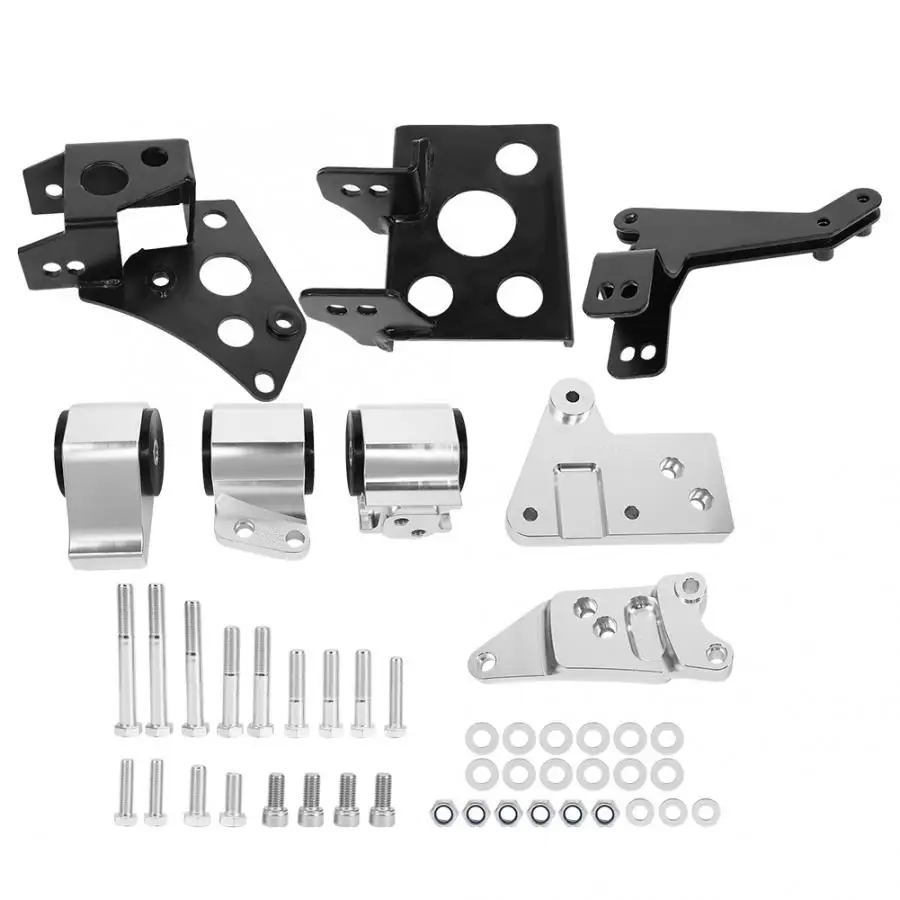 Комплект кронштейна для двигателя из алюминиевого сплава подходит Honda EK Chasse K Swap