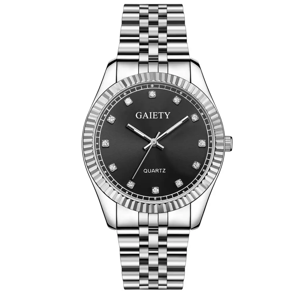 Gaiety мужские s часы лучший бренд роскошные часы мужские золотые кварцевые спортивные мужские часы военные наручные часы мужские relogio masculino - Цвет: Silver Black