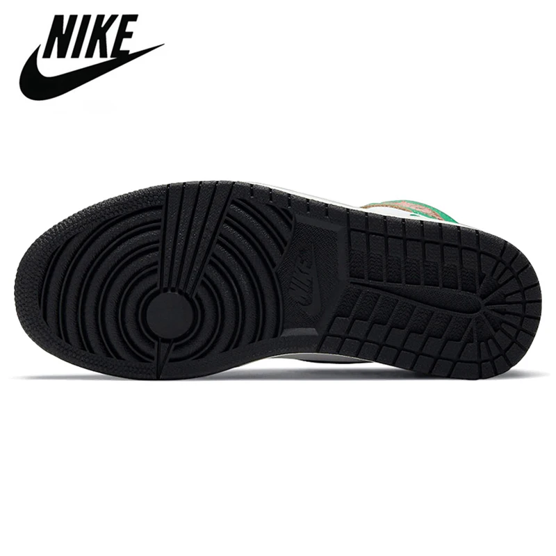 

NIKE baskets originales High OG pankei Pria, chaussures de sport pour femmes Chicago Luncky, teinture verte