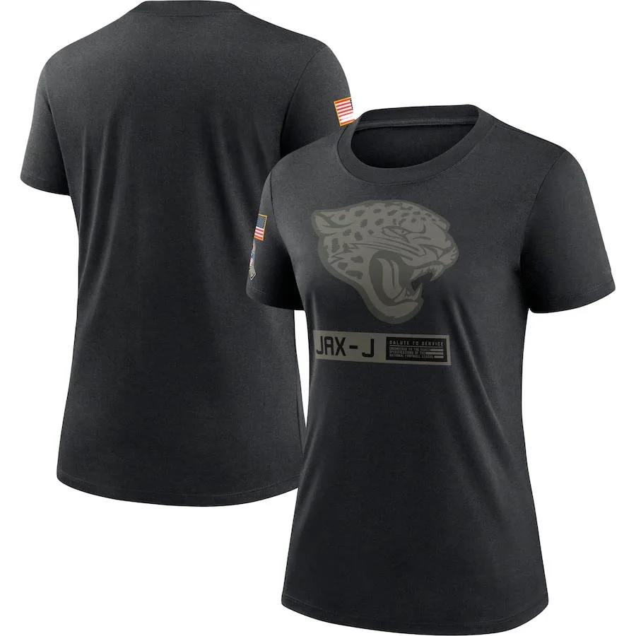 

Jacksonville Women's 2020 Jaguars Salute To Service Black Performance T-Shirt