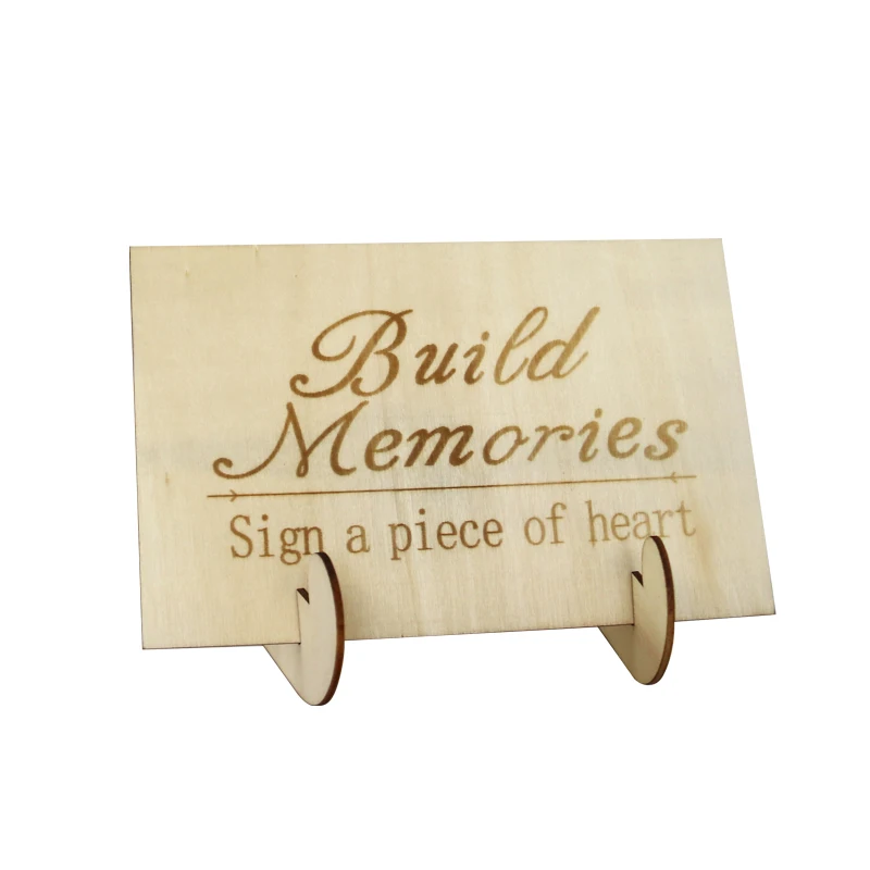 Свадебная Гостевая книга Дерево желаний 3D выгравированное имя деревянное сердце